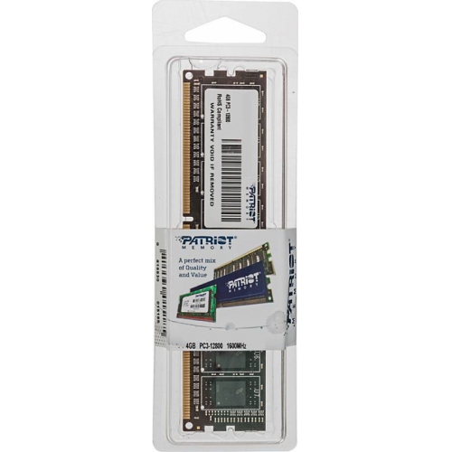 Купить Память DDR3 4Gb 1600MHz Patriot (PSD34G160081) unbuffered Ret в интернет-магазине Ravta – самая низкая цена
