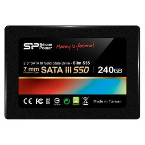 Купить Жесткий диск SSD SILICON POWER S55 SP240GBSS3S55S25 240GB SSD SATA2.5" в интернет-магазине Ravta – самая низкая цена