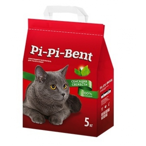 Купить Pi-Pi-Bent Комкующийся наполнитель "Сенсация свежести" (пакет) 5кг в интернет-магазине Ravta – самая низкая цена