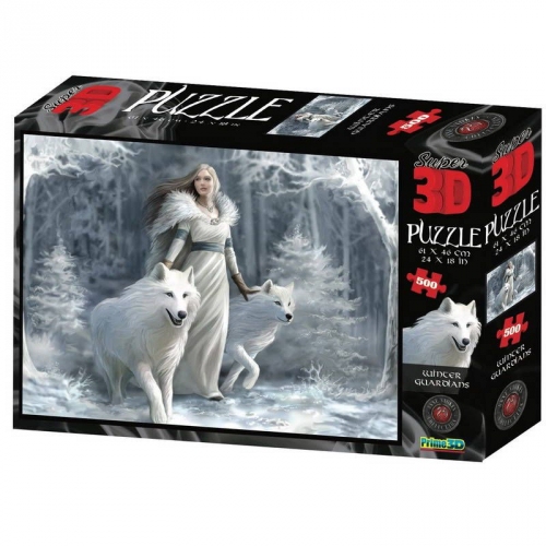 Купить Пазл Super 3D 500 арт.10141 "Зимние стражи" 6+ в интернет-магазине Ravta – самая низкая цена