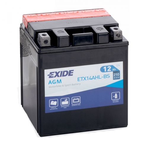 Купить Мото аккумулятор EXIDE ETX14AHL-BS 12Ah 210A в интернет-магазине Ravta – самая низкая цена