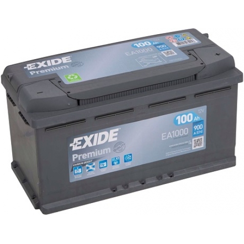 Купить Аккумулятор EXIDE Premium EA1000 100Ah 900A в интернет-магазине Ravta – самая низкая цена