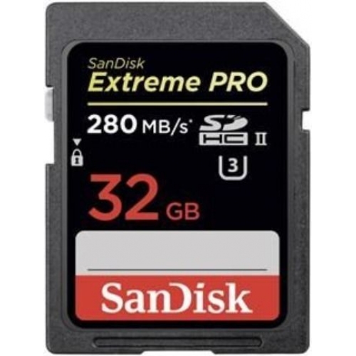Купить Карта памяти Sandisk SDHC 32Gb Class10 UHS-II (SDSDXPB-032G-G46 Extreme Pro) в интернет-магазине Ravta – самая низкая цена