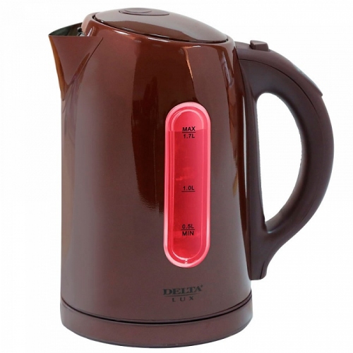 Купить Чайник DELTA  LUX DL-1007 нерж.коричневый в интернет-магазине Ravta – самая низкая цена