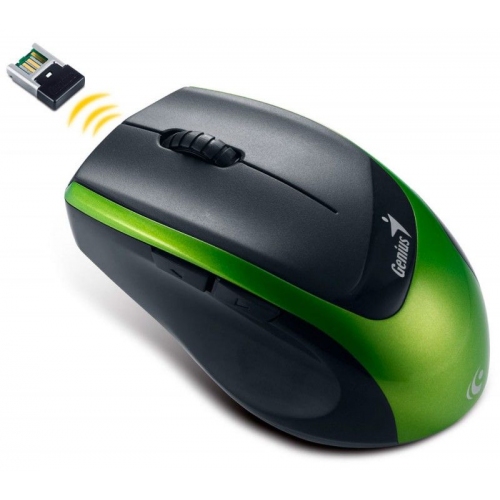 Купить Мышь Genius DX-7100 черный/зеленый оптическая (1200dpi) беспроводная USB для ноутбука (4but) в интернет-магазине Ravta – самая низкая цена