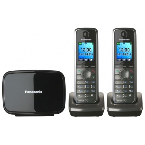 Купить Телефон DECT Panasonic KX-TG8612RUM (серый металлик) в интернет-магазине Ravta – самая низкая цена