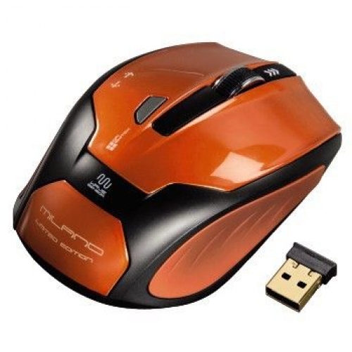 Купить Мышь Hama H-52390 оранжевый/черный оптическая (1600dpi) беспроводная USB в интернет-магазине Ravta – самая низкая цена