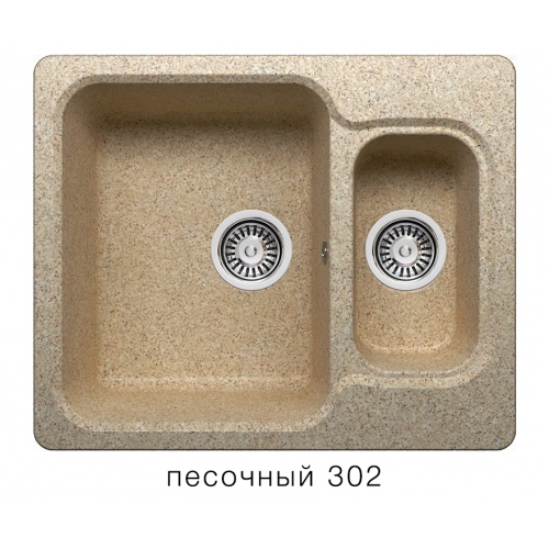 Купить Мойка для кухни под мрамор Полигран-М F 09 (песок, цвет №302) в интернет-магазине Ravta – самая низкая цена