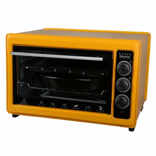 Купить Мини-печь DELTA D-023 желт (рестайлинг) с тэном повыш. мощности,1,3 кВт,37л с термостатом в интернет-магазине Ravta – самая низкая цена