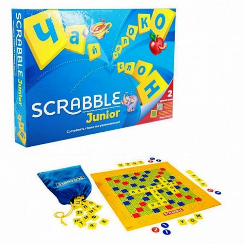 Купить Mattel. Настольная игра "Scrabble" Джуниор арт.Y9736 (скраббл) в интернет-магазине Ravta – самая низкая цена