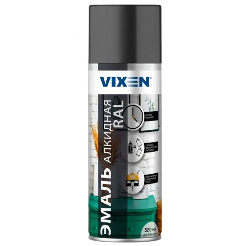 Купить Эмаль алкидная VIXEN VX17024 графитовый серый RAL7024 520мл в интернет-магазине Ravta – самая низкая цена