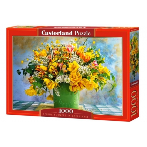 Купить Castorland. Пазл 1000 арт.C-104567 "Весенние цветы в зеленой вазе" в интернет-магазине Ravta – самая низкая цена