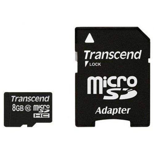 Купить Карта памяти Transcend microSDHC 8Gb Class10 Premium UHS-I (TS8GUSDCU1) в интернет-магазине Ravta – самая низкая цена