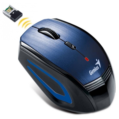 Купить Мышь Genius NX-6550 синий/черный оптическая (1200dpi) беспроводная USB для ноутбука (3but) в интернет-магазине Ravta – самая низкая цена