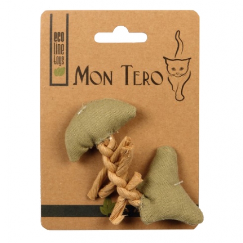 Купить Игрушка д/кошек Mon Tero ЭКО "Рыбья кость" с кош.мятой, 11 см, зеленая в интернет-магазине Ravta – самая низкая цена