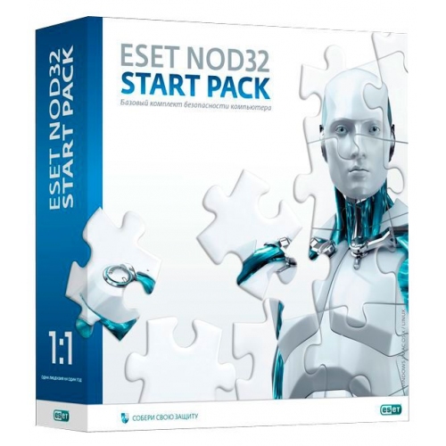 Купить ПО ESET NOD32 START PACK- базовый комплект безопасности компьютера,  лицензия на 1 год на 1ПК, BOX в интернет-магазине Ravta – самая низкая цена