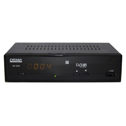 Купить Ресивер DVB-T2 Сигнал HD-200 черный в интернет-магазине Ravta – самая низкая цена