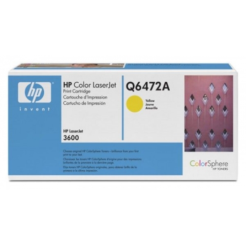 Купить Тонер картридж HP Q6472A yellow for Color LaserJet 3600 в интернет-магазине Ravta – самая низкая цена