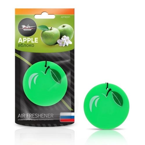 Купить Ароматизатор Airline подвесной пластик "Сочный фрукт" яблоко (AFFR091) в интернет-магазине Ravta – самая низкая цена