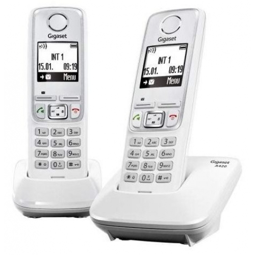 Купить Телефон DECT Gigaset A420 DUO (белый) в интернет-магазине Ravta – самая низкая цена