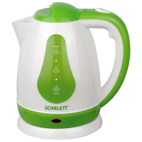 Купить Чайник Scarlett SC-EK18P30 белый с зеленым Электрический в интернет-магазине Ravta – самая низкая цена