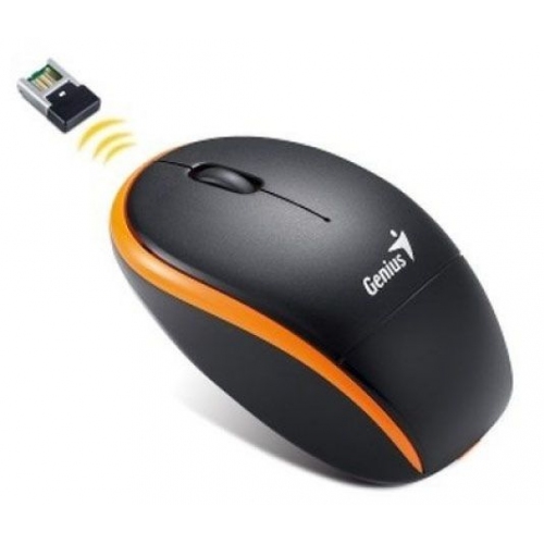Купить Мышь Genius Traveler 9000 черный/оранжевый оптическая (1200dpi) беспроводная USB для ноутбука (2but) в интернет-магазине Ravta – самая низкая цена