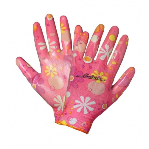 Купить Перчатки нейлоновые женские с цельным полиуретановым покрытием ладони (AWG-NW-09) в интернет-магазине Ravta – самая низкая цена