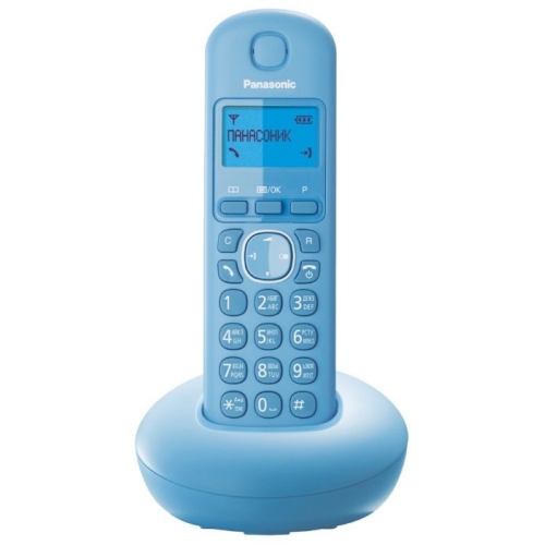 Купить Телефон DECT PANASONIC KX-TGB210RUF голубой в интернет-магазине Ravta – самая низкая цена