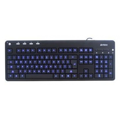 Купить Клавиатура A4Tech KD-126-1 Black X-Slim LED blue BlackLight USB в интернет-магазине Ravta – самая низкая цена