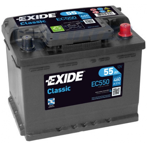 Купить Аккумулятор EXIDE Classic EC550 55Ah 460A в интернет-магазине Ravta – самая низкая цена