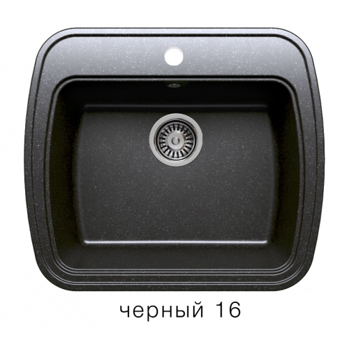 Купить Мойка для кухни под мрамор Полигран-М F 11 (черный, цвет №16) в интернет-магазине Ravta – самая низкая цена