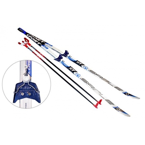 Купить Лыжный комплект Пласт STC 1,50м (лыжи, 75 крепл, палки) в интернет-магазине Ravta – самая низкая цена