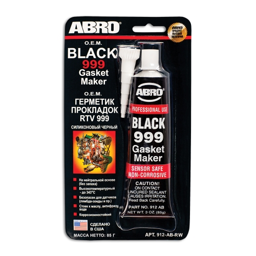 Купить Герметик прокладок 999 силиконовый чёрный 85 г ABRO в интернет-магазине Ravta – самая низкая цена