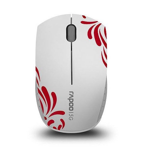 Купить Мышь Rapoo 3300p белый/красный/серый оптическая (1000dpi) беспроводная USB (2but) в интернет-магазине Ravta – самая низкая цена