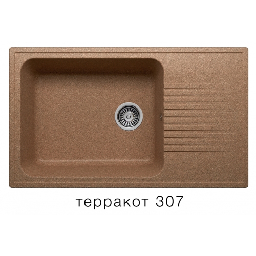 Купить Мойка для кухни под мрамор Polygran GALS-862 (терракотовый, цвет №307) в интернет-магазине Ravta – самая низкая цена