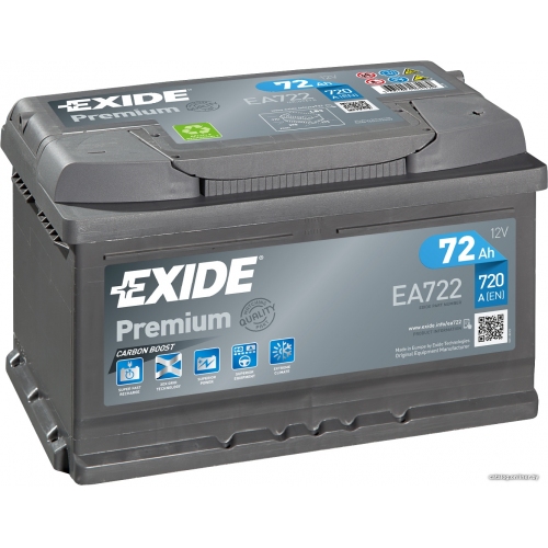 Купить Аккумулятор EXIDE Premium EA722 72Ah 720A в интернет-магазине Ravta – самая низкая цена