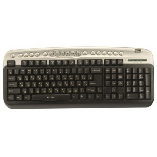 Купить Клавиатура Oklick 330M черн./серебро ммедиа (PS/2)+USB порт в интернет-магазине Ravta – самая низкая цена