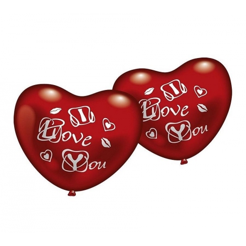 Купить Набор надувных шаров 50 шариков-сердечек "I Love you" арт.610254FN в интернет-магазине Ravta – самая низкая цена