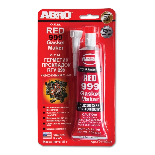Купить Герметик прокладок 999 силиконовый красный 85 г ABRO в интернет-магазине Ravta – самая низкая цена