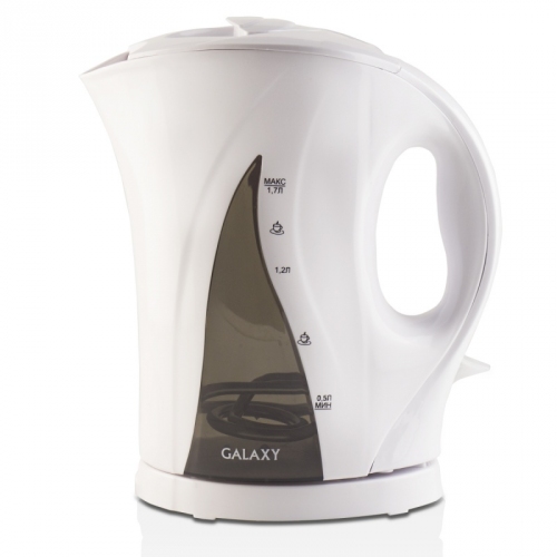 Купить Чайник GALAXY GL 0101 черный 2200 Вт, объем 1,7л, открытый нагревательный элемент в интернет-магазине Ravta – самая низкая цена