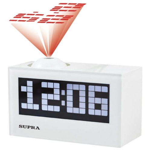 Купить Радиобудильник проекционный Supra SA-42FMP (белый) в интернет-магазине Ravta – самая низкая цена