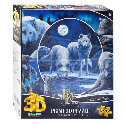 Купить Пазл Super 3D 500 арт.32525 "Коллаж Волки" 6+ в интернет-магазине Ravta – самая низкая цена