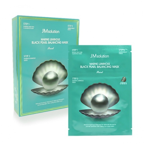Купить 543904 Трёхшаговая увлажняющая маска с чёрным жемчугом 1,5мл+27мл+1,5мл.JMsolution Marine Luminous B в интернет-магазине Ravta – самая низкая цена