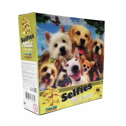 Купить Пазл Super 3D 048 арт.13535 "Собаки селфи" 3+ в интернет-магазине Ravta – самая низкая цена