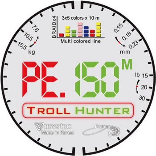 Купить Шнур PE Mystic Troll Hunter 150 m (0,15/7,6) в интернет-магазине Ravta – самая низкая цена