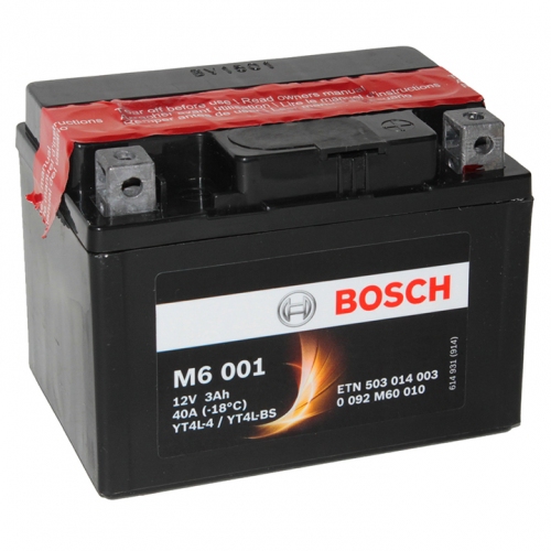 Купить Мото аккумулятор BOSCH MOBA 0092M60010 M6 3Ah 40A в интернет-магазине Ravta – самая низкая цена