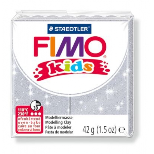 Купить FIMO kids Полимерная глина для детей "Серебрянная блестящая" ПОШТУЧНО 42 гр. арт.8030-812 в интернет-магазине Ravta – самая низкая цена