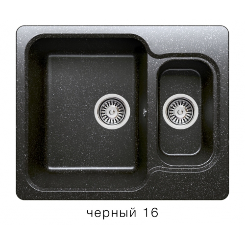 Купить Мойка для кухни под мрамор Полигран-М F 09 (черный, цвет №16) в интернет-магазине Ravta – самая низкая цена