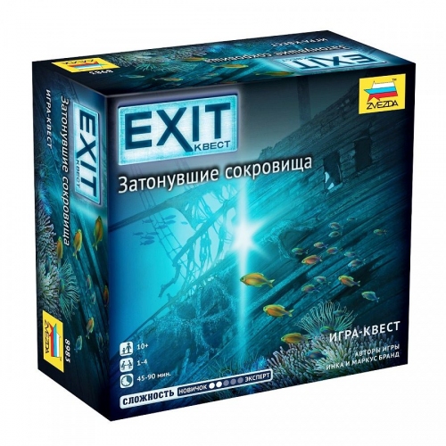 Купить Зв.8983 Настольная игра "Exit Квест. Затонувшие сокровища" в интернет-магазине Ravta – самая низкая цена