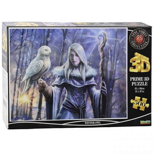 Купить Пазл Super 3D 500 арт.10344 "Зимняя сова"  6+ в интернет-магазине Ravta – самая низкая цена
